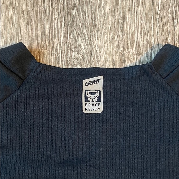 Leatt mountain bike jersey long sleeve navy blue size large motocross - Picture 6 of 9